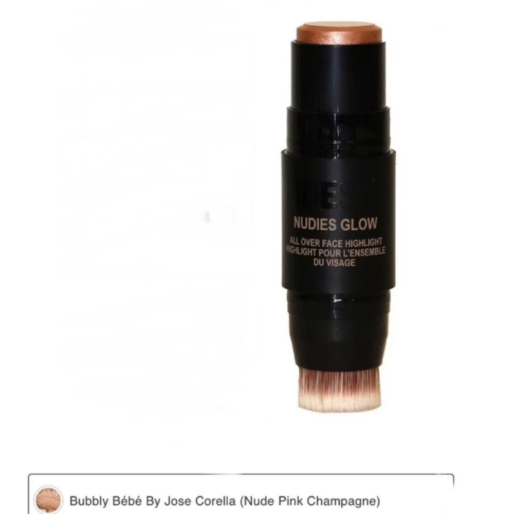 NUDESTIX Nudies All Over Face Color - Glow, 0.28 Oz., Bubbly Bebe